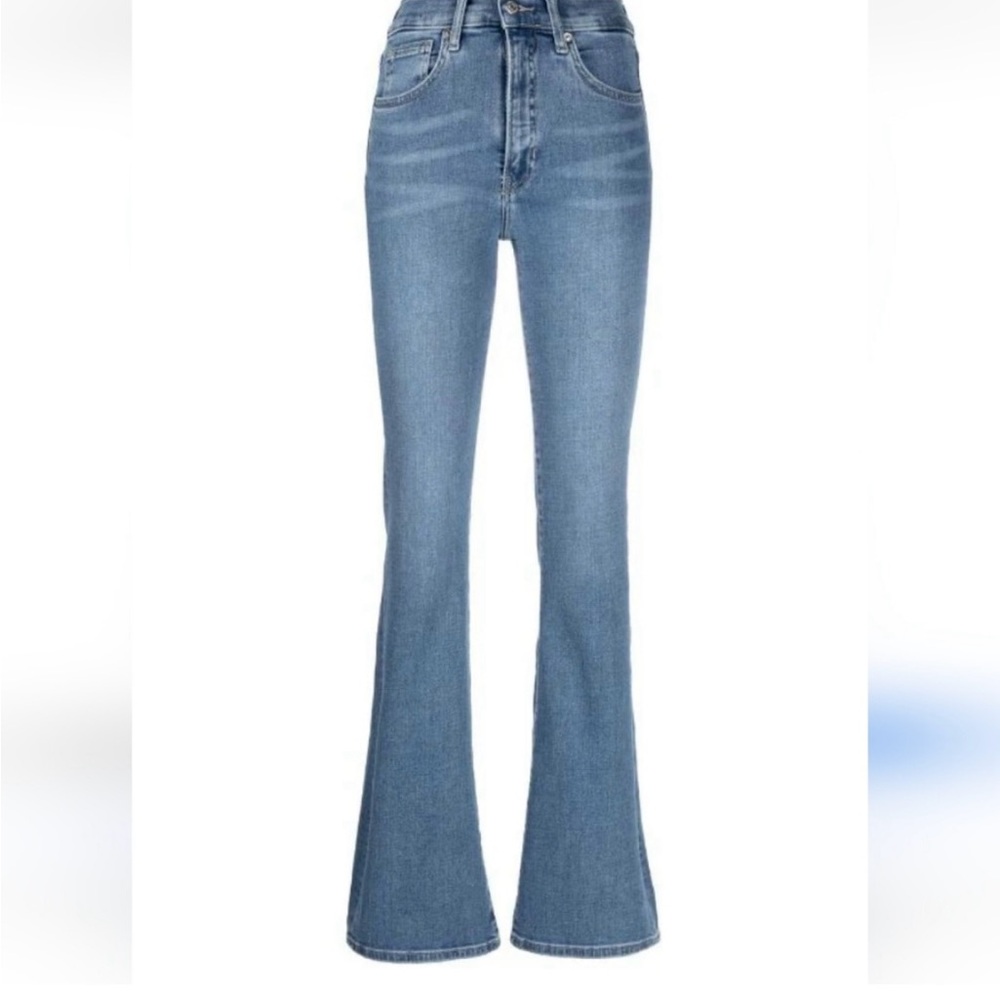 Veronica Beard Beverly Skinny Flare High Rise Jeans